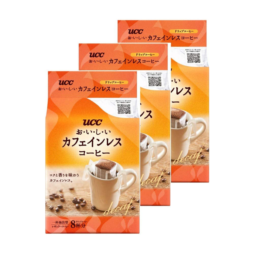 UCC 맛있는 카페인 프리 드립 커피 8개입 X 3팩