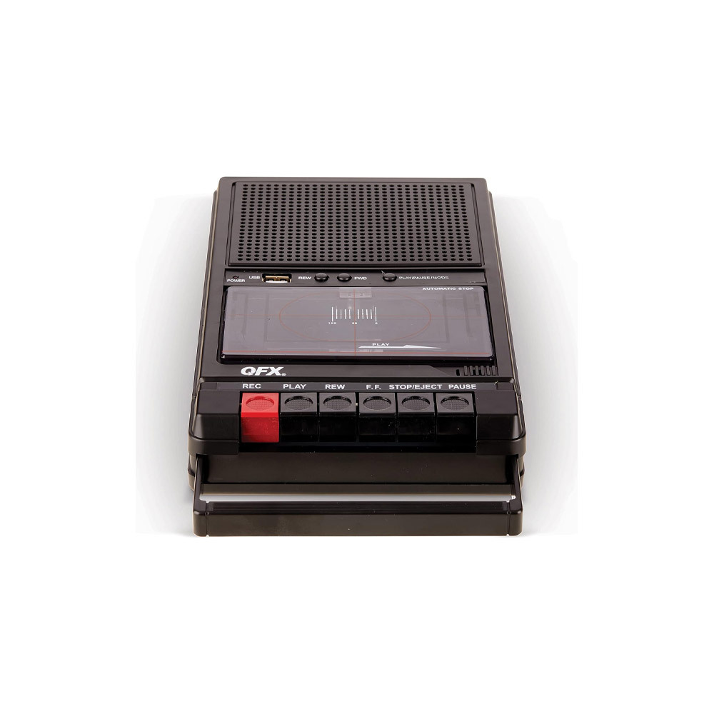 QFX RETRO-39 슈박스 테이프 레코더 USB 플레이어