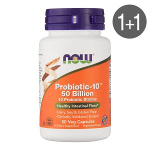나우푸드 프로바이오틱-10 500억 유산균 50캡슐 1+1