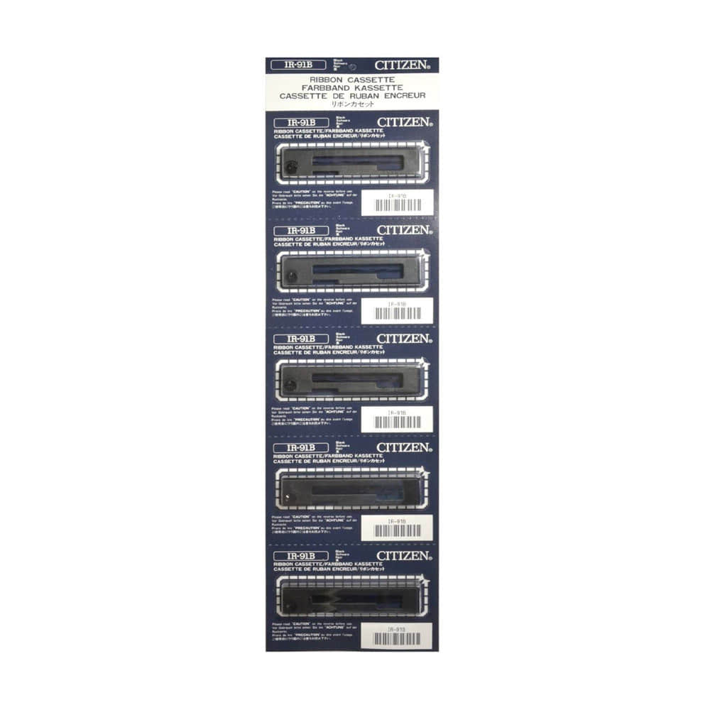시티즌 리본카세트 카세트 프린터 리본 IR-91B 5팩