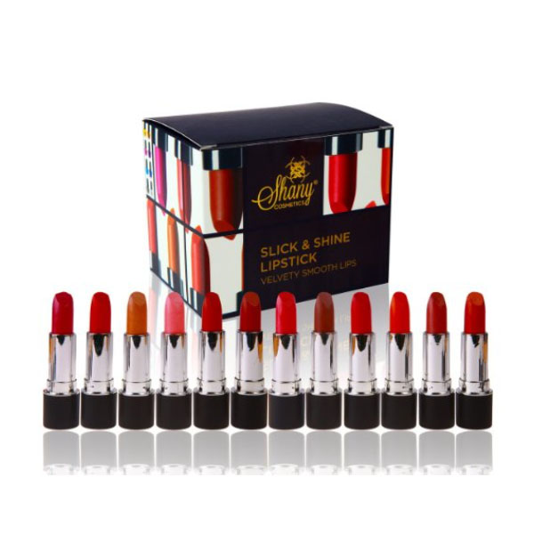 샤니 샤인 립스틱 12컬러 세트 SHANY Slick Shine Lipstick Set of 12 Famouse Colors