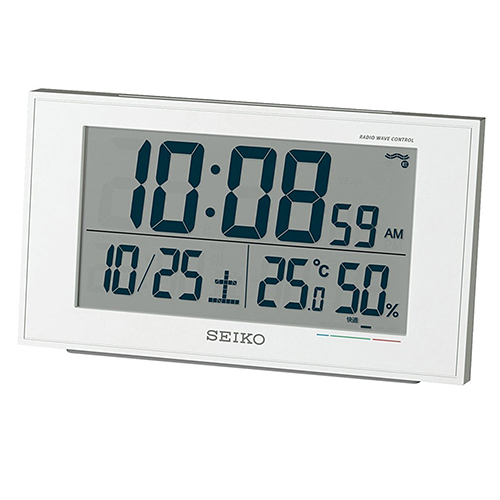 세이코 디지털 시계 알람시계 온도 습도 BC402W